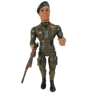 1985 Rambo Colonel Trautman Figure With Rifle Anabasis Coleco Taiwan